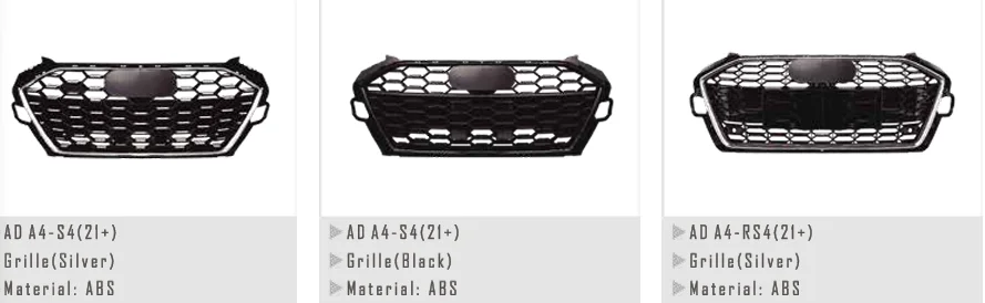 for audi A4 Upgrade to A4 RS4 Front bumper rear diffuser  exhaust pipe