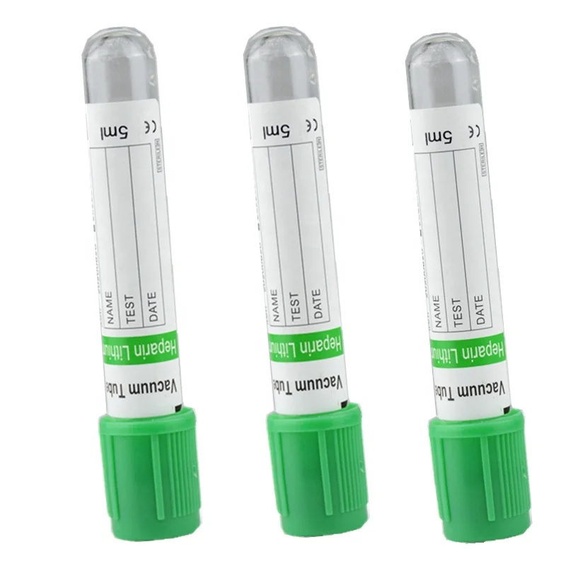 High quality CE &ISO Certificate Disposable vacuum  Heparin blood collection tube