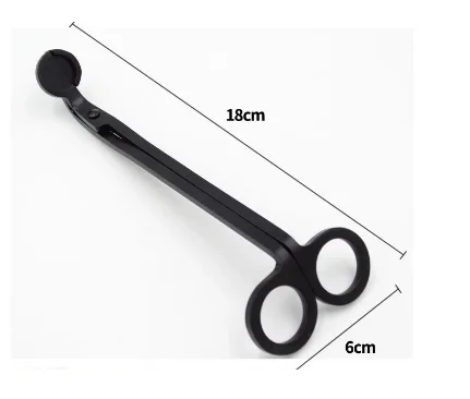 hot sale  custom logo black candle wick trimmer candle wick scissors