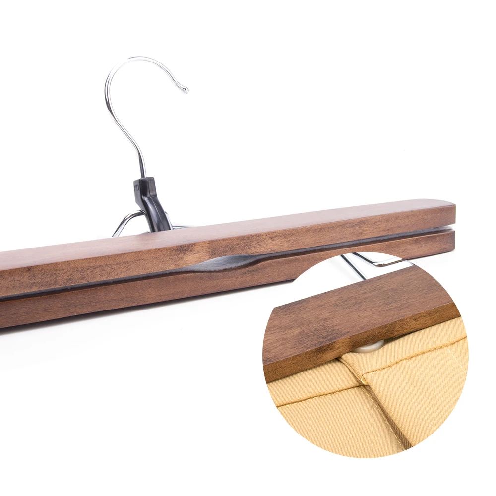 Good quality wooden clamp pants skirt wig hair  extension hanger