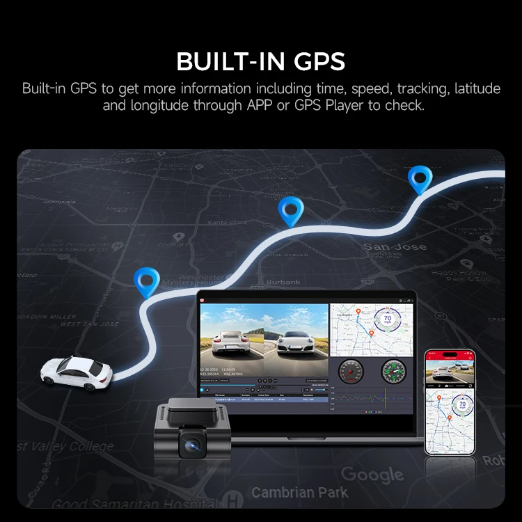 LINGDU Новое поступление V620 двухканальный GPS WIFI 6 Bluetooth ADAS EN Голосовое управление 60fps супер конденсатор