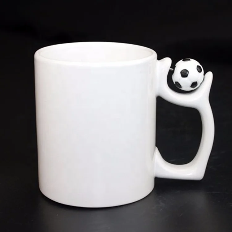 Wholesale Sublimation football mug white blanks sublimation mug supplier 11oz white
