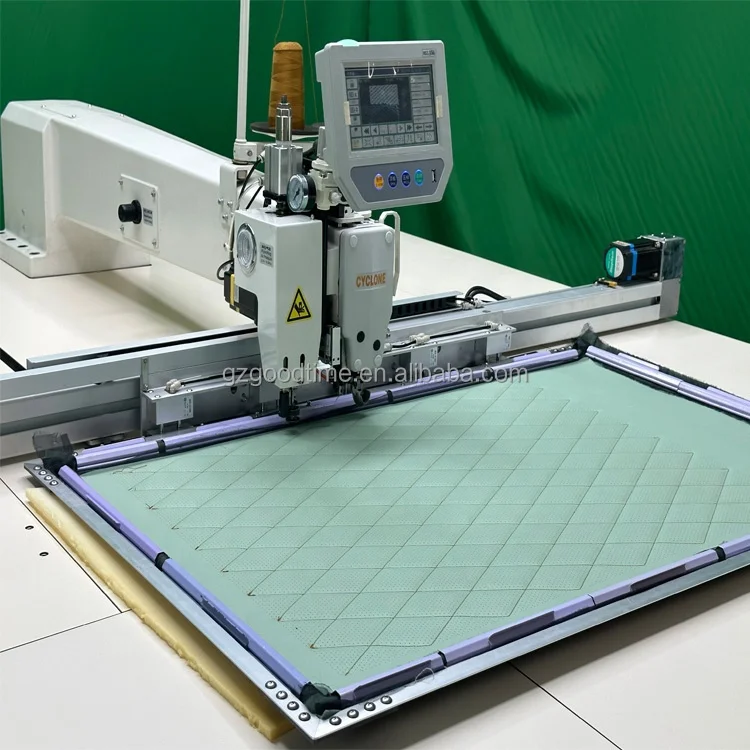 Cyclone Sewing Double Head Automatic Perforation Machine For Leather Upholstery