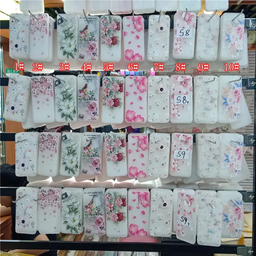 3D relief three-dimensional color painting flower MAX grinding mobile phone shell silica gel TPU soft protective cover