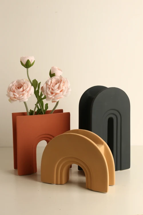 Nordic table vase small Folded vase Modern home pieces living room decoration for home decor