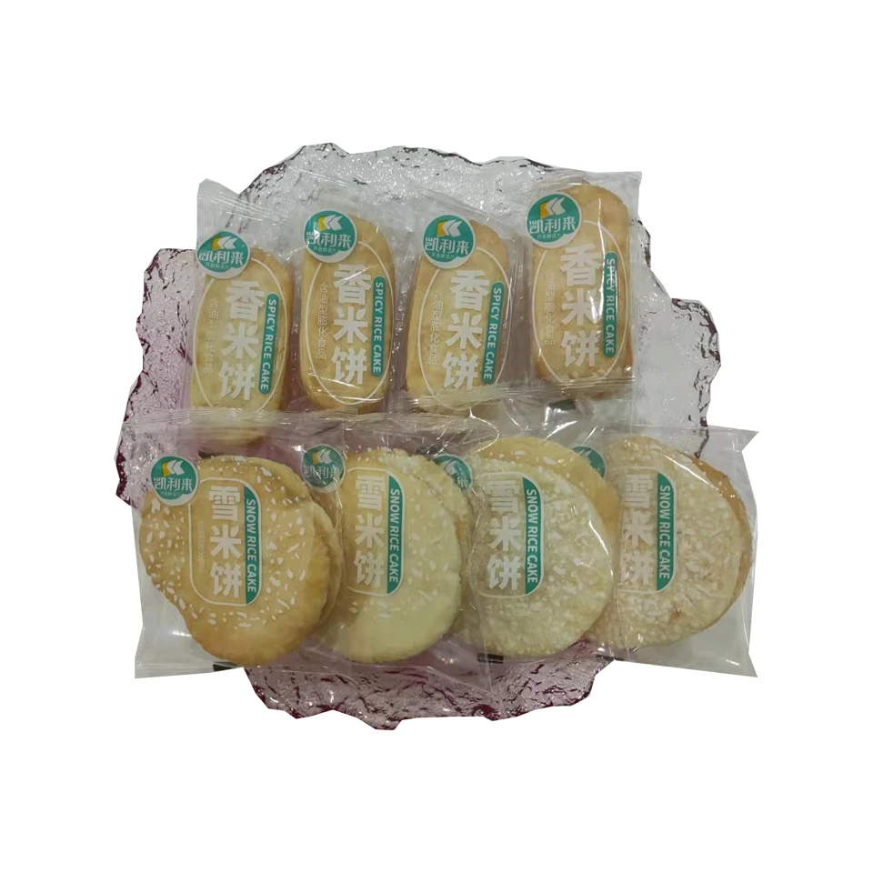 Delicious Rice Cracker Biscuit Snacks Made from rice Snowflake Rice Crackers Crispy and delicious