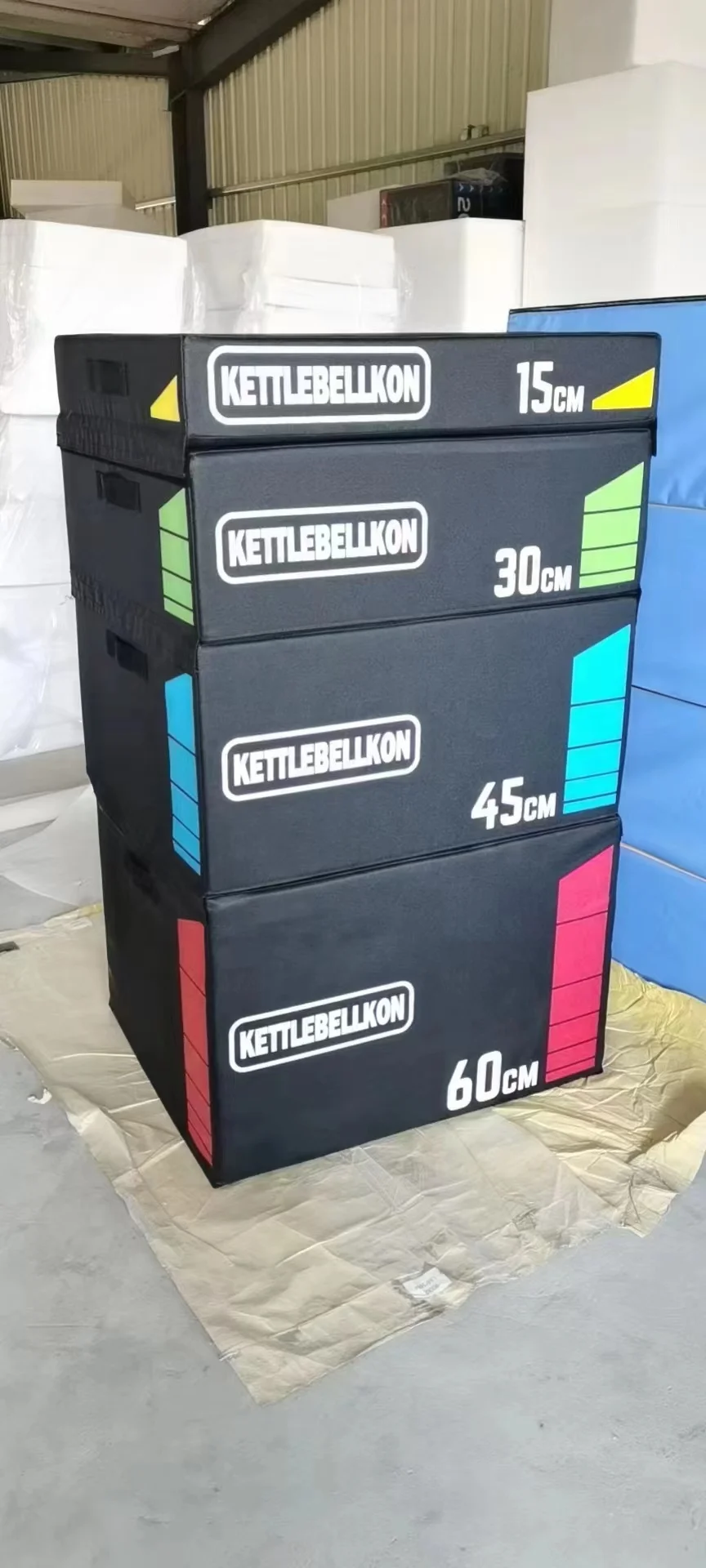 Soft Plyometric Box Gym Fitness Jump Box 4 in 1 Soft Foam Jump Box Sets