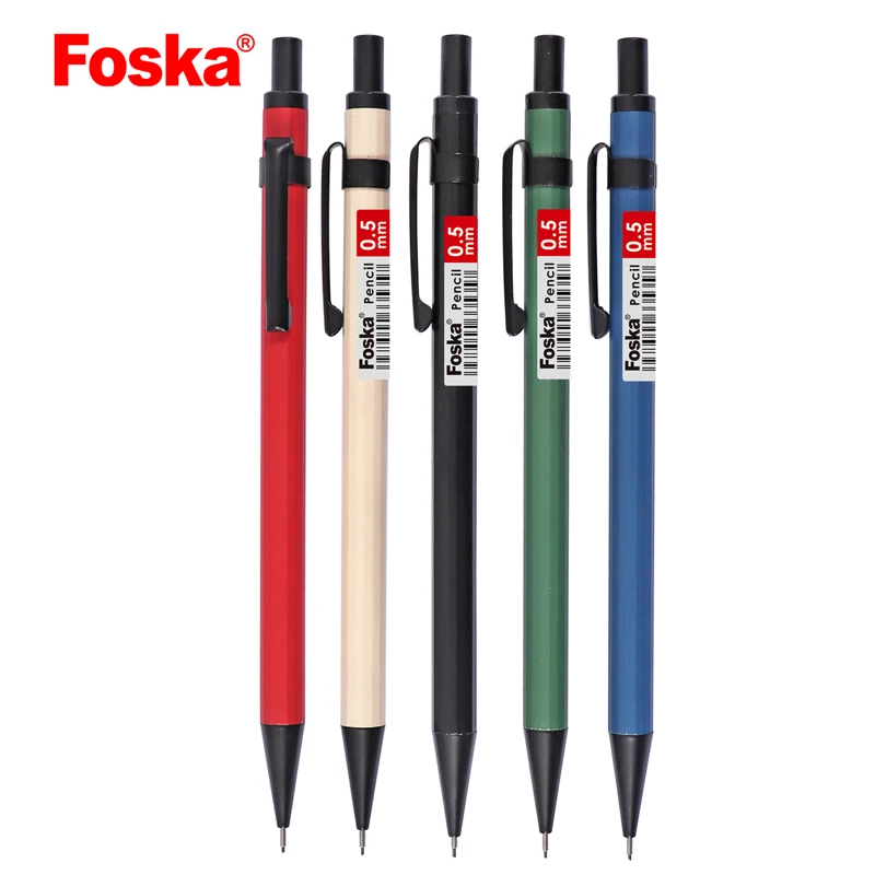 Foska 0.5MM and 0.7MM Lead Propelling Pencils Color Mechanical Pencils for Kids Girl Gift School Students Supplies Durability