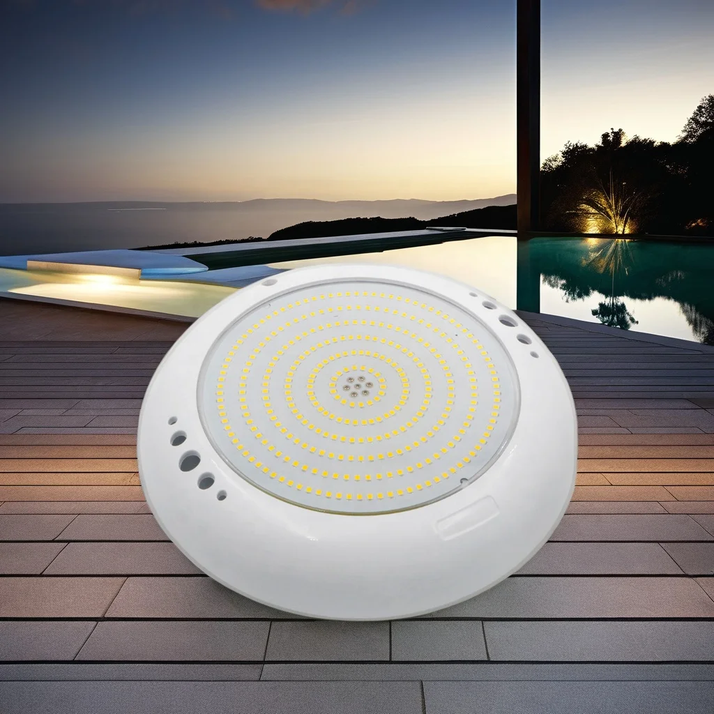 New design Custom Swimming Pool Decoration PC New Colorful High quality PC Led Wall mounted Pool Lights
