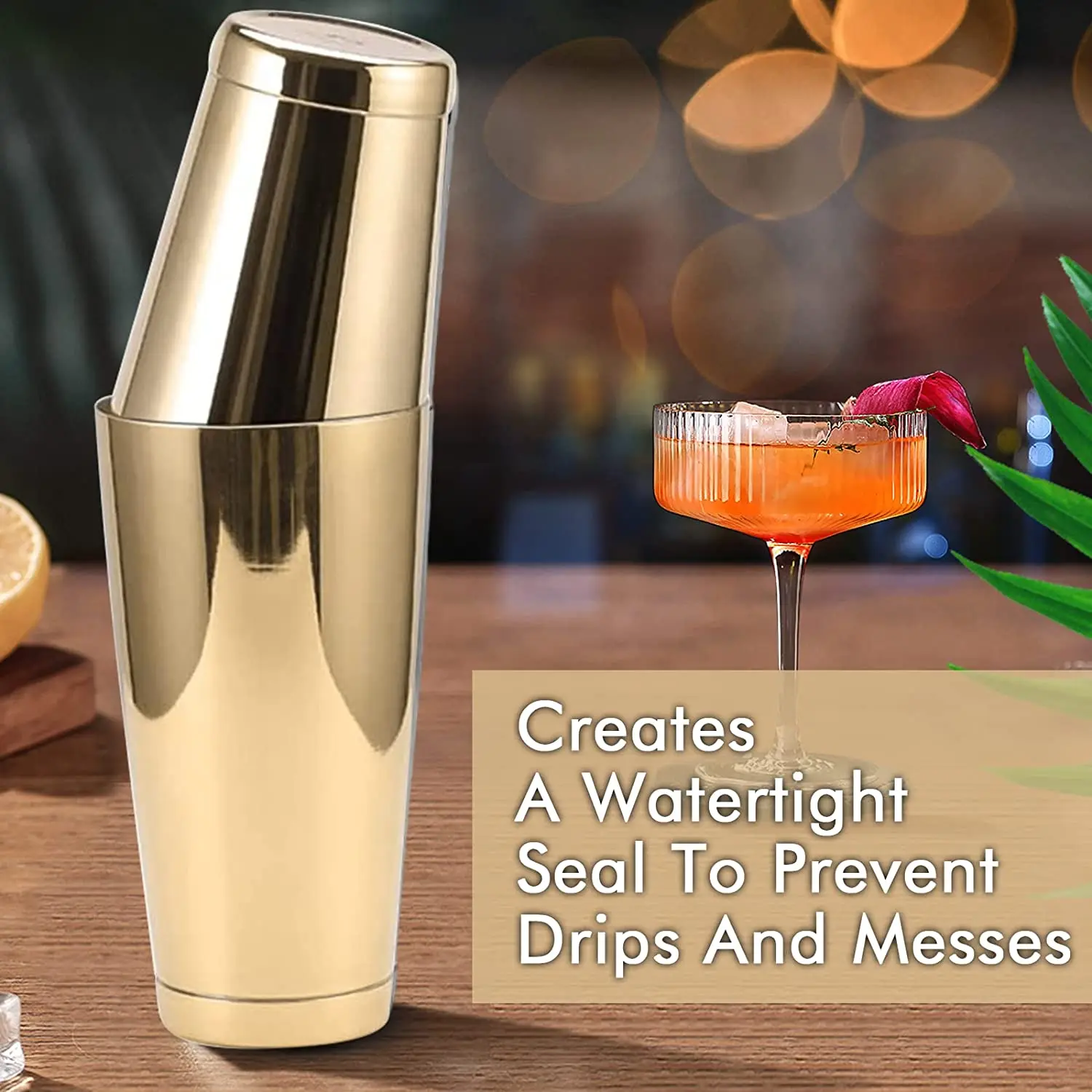 Professional 2-Piece Bartender Weighted Shaker Tins 28OZ Martini Drink Mixing Stainless Steel Pro Boston Shaker