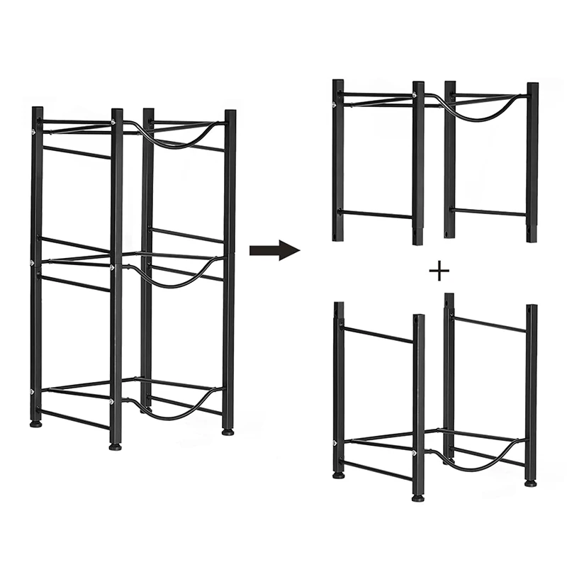 3-Tier 5 Gallon Heavy Duty metal removable Barrel Storage rack living room Foldable mineral  Water Cooler Jug holder