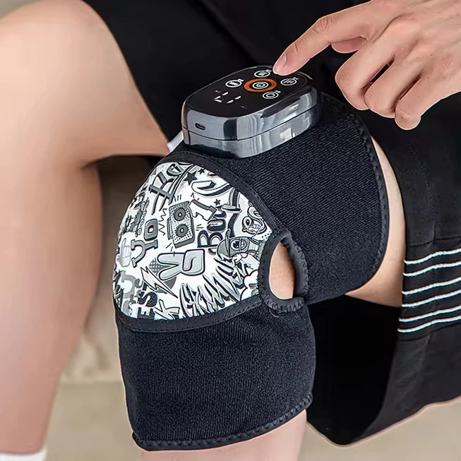 Infrared Pain Relieve Arthritis Joint Treatment Machine Electric Therapy Hot Compress Kneading Shiatsu Knee Massager With Heat