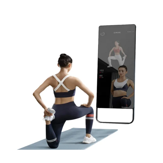 High definition 43 inch Interactive fitness magic mirror smart display with touch screen and camera installed