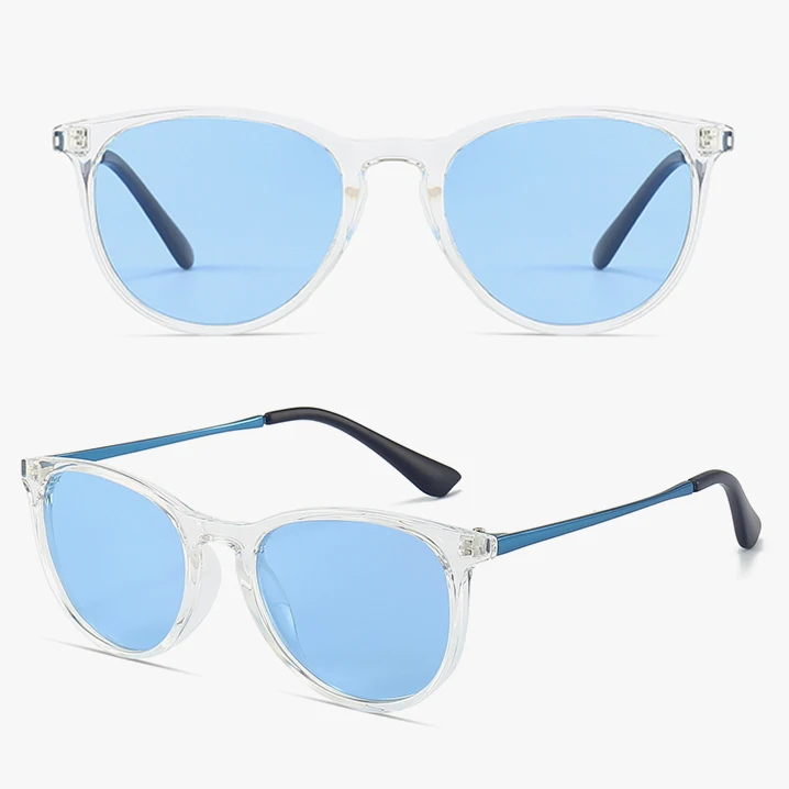 2022 Newest Hot Kids Eyeglasses Classic Vintage Metal PC Colorful Designer Sun Glasses Polarized Bulk Kids Sunglasses