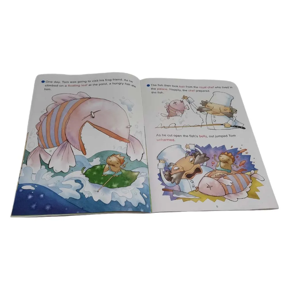 World classic English story book of the Adventure of Tom Thumb with talking pen for kids