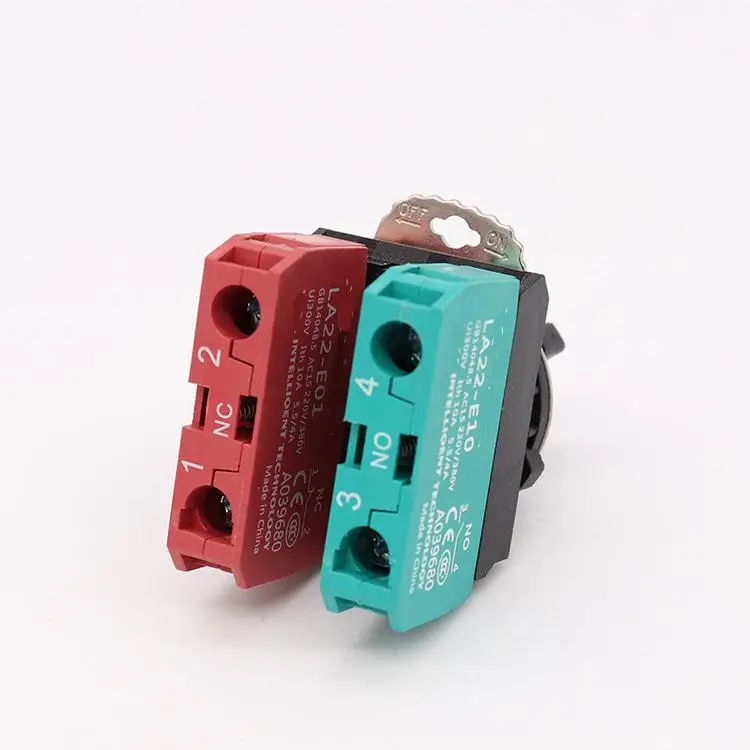 
LA22E 22MM Waterproof Instantaneous Locking Long Handle Selection Button Switch 