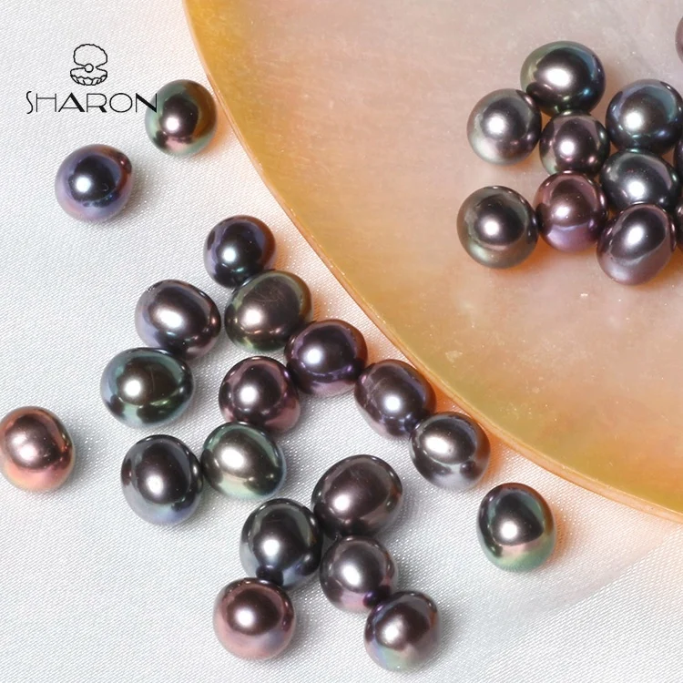 
Wholesale 6.5-7mm AAA Natural Fresh water Peacock Oval Rice Loose Freshwater Pearl 
