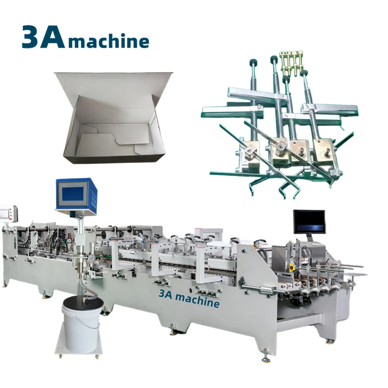 CQT*900YG-2  Bottom Lock folder gluer machine cigarette boxautomatic folder gluer machine china folder gluer paper machine parts
