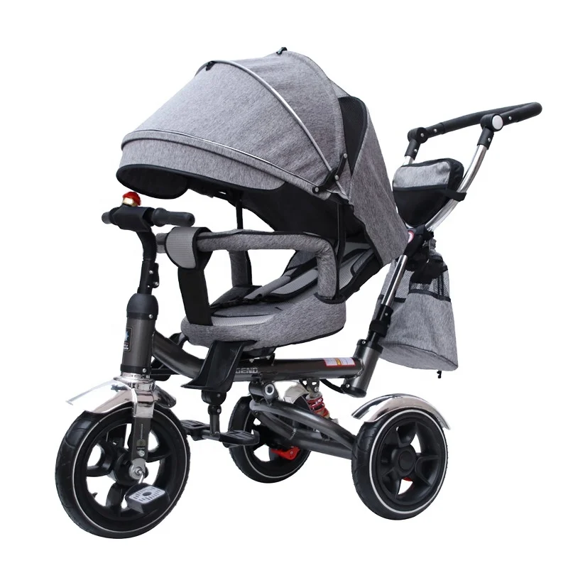High view baby stroller super lightweight baby stroller that can sit or lie down foam wheel