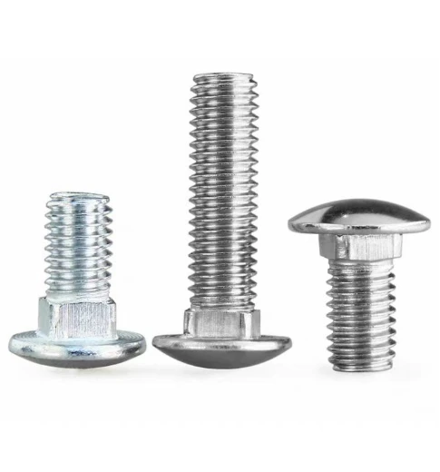 National standard GB12 galvanized carriage screw half round head square neck bolt m4-m12