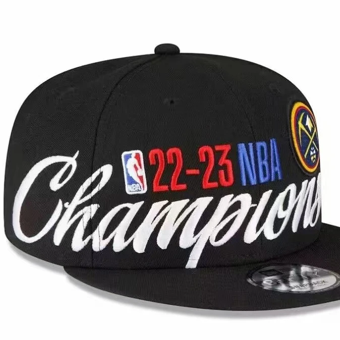 Wholesale N  B A 22-23 Denver Nuggets Embroidery Logo 6 Panel champion Cap Snapback caps