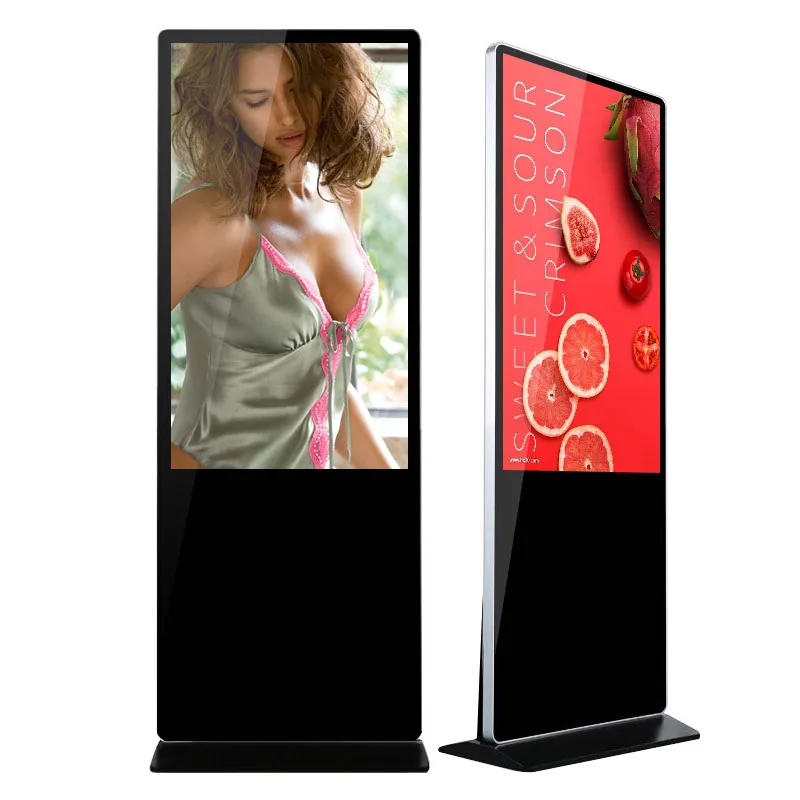 55 inch Customized Touch Screen indoor Floor Standing advertising player indoor/outdoor Freestanding Displays Digital Signage