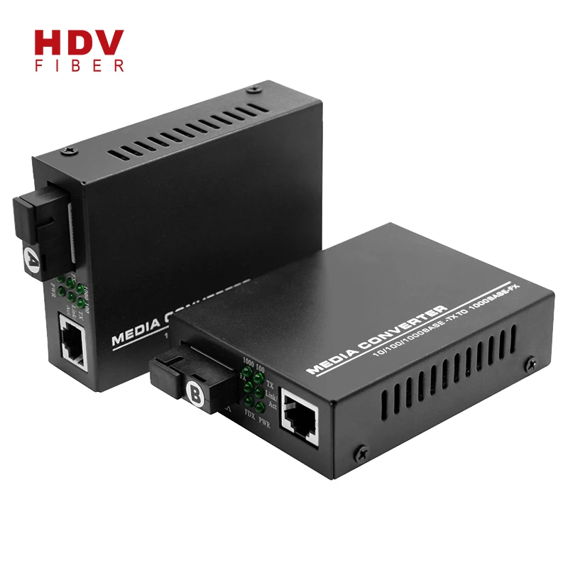 Оптоволоконный медиаконвертер gigabit 10/100/1000M SC
