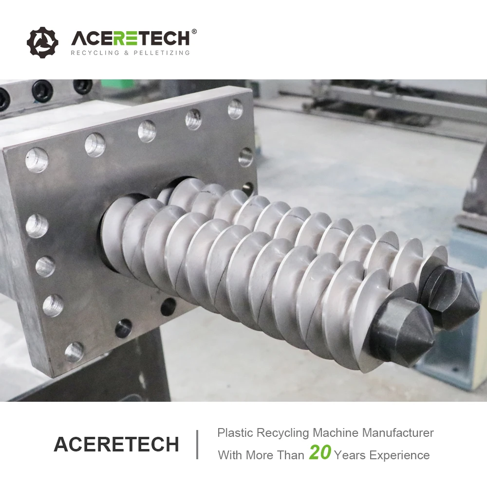 Low Maintenance Cost ATE75 Conical Double Screw Plastic Extruder Machine For PP/PE/PET Color Masterbatch