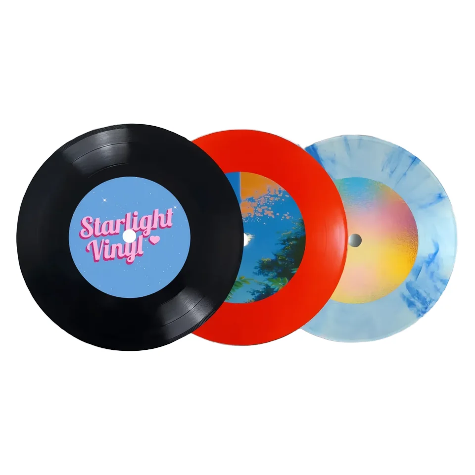 Быстрое производство 7 10 12 дюймов черный чистый виниловый музыкальный диск Lp записи