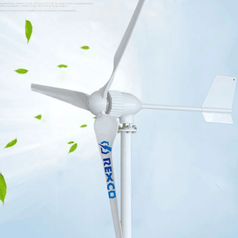 1000w 1kw 24v 2kw 3kw 5kw 10kw Power Wind Low Noise Horizontal Axis Wind Turbine Generator