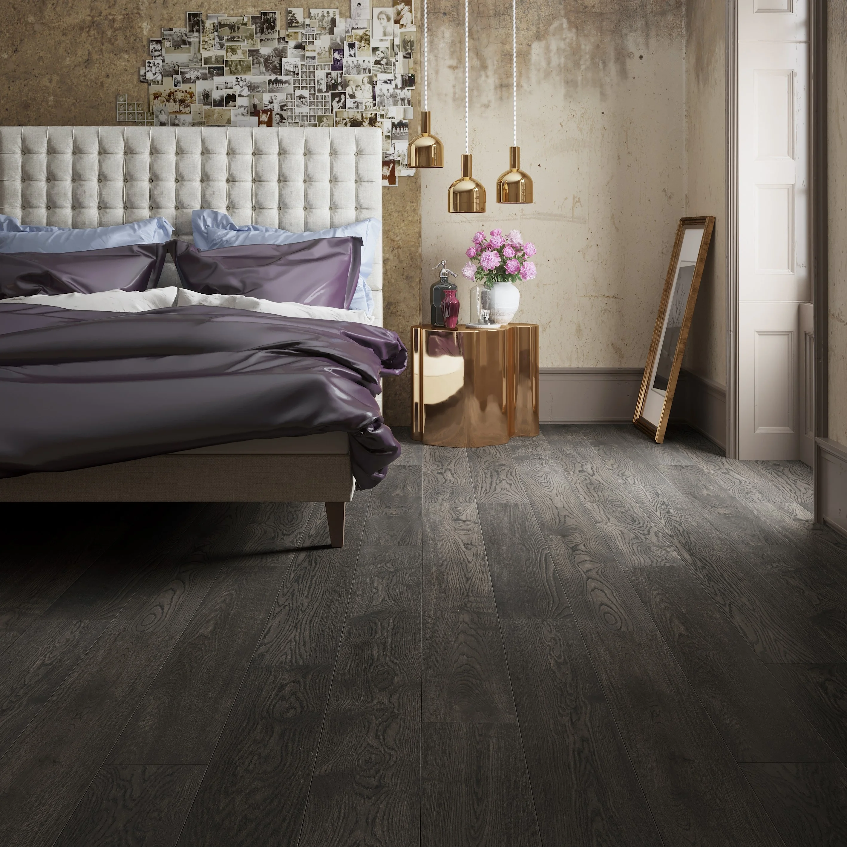 OAK Veneer SPC Core  flooring-color 17#