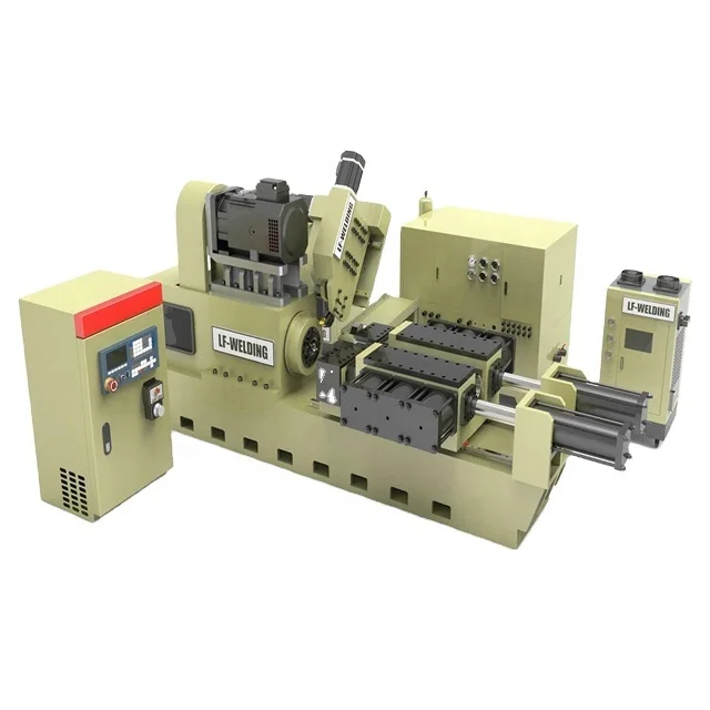 Hydraulic cylinder piston rod friction welding machine