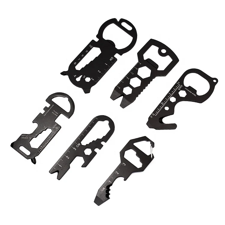 Portable Outdoor Stainless Steel Bottle Opener Keychains Multi Tools Card Edc Tool