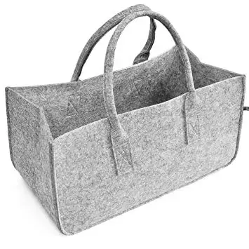 Fashion shopping eco-friendly foldable customized felt bag with handle
