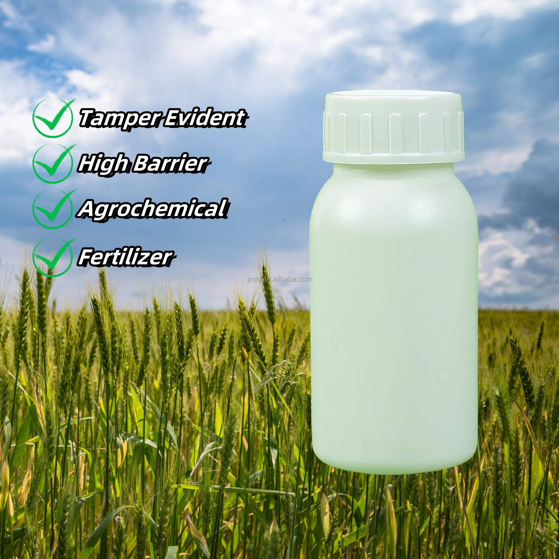 Factory Outlet 200mL 33.8oz PE COEX High Barrier Bottles For Solid Chemical Fertilizers
