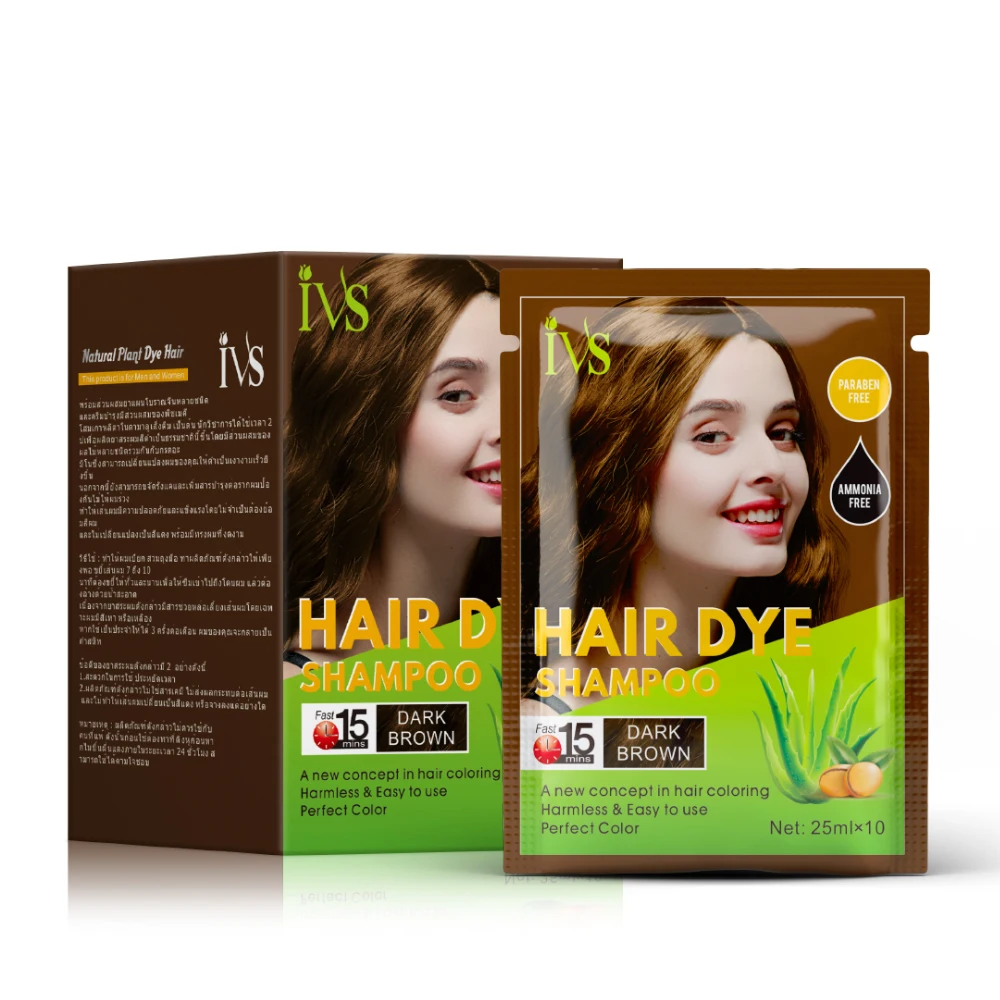 Natural Black Hair Dye 5 Minutes Quick Hair Color For Women Men Based Herbal Protection No Ammonia 100% Grey Coverage Permanent
