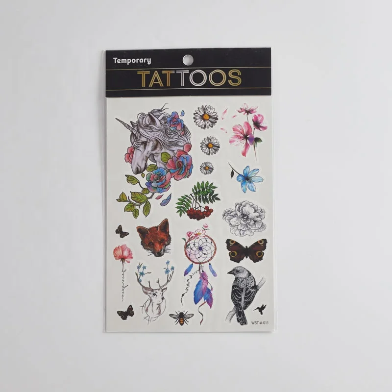 Wholesale Non-toxic Kids tattoo sticker temporary kids stickers tattoos for christmas