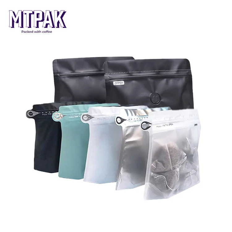 In stock 500g eco friendly aluminum ziplock bags foil packaging coffee pouch with window