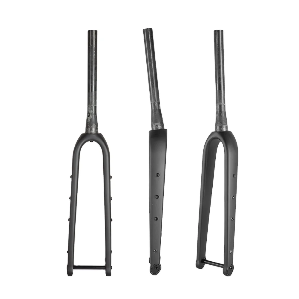 Spcycle Full Hidden Cable Carbon Gravel Fork Max Tire 700x55C or 29x2.1' Tapered Disc Brake MTB Gravel Bicyel Rigid Forks