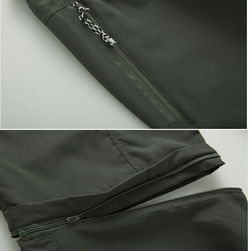 Windbreaker Tactical Pants Waterproof Detachable Trousers Outdoor Hiking Work Ultralight Cargo Pants For Men Women