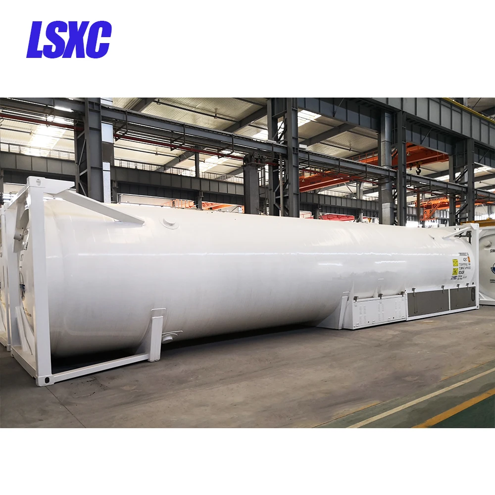 Высокое качество 40 футов T75 контейнер жидкий кислород азот Закись азота LNG резервуар для хранения Контейнер