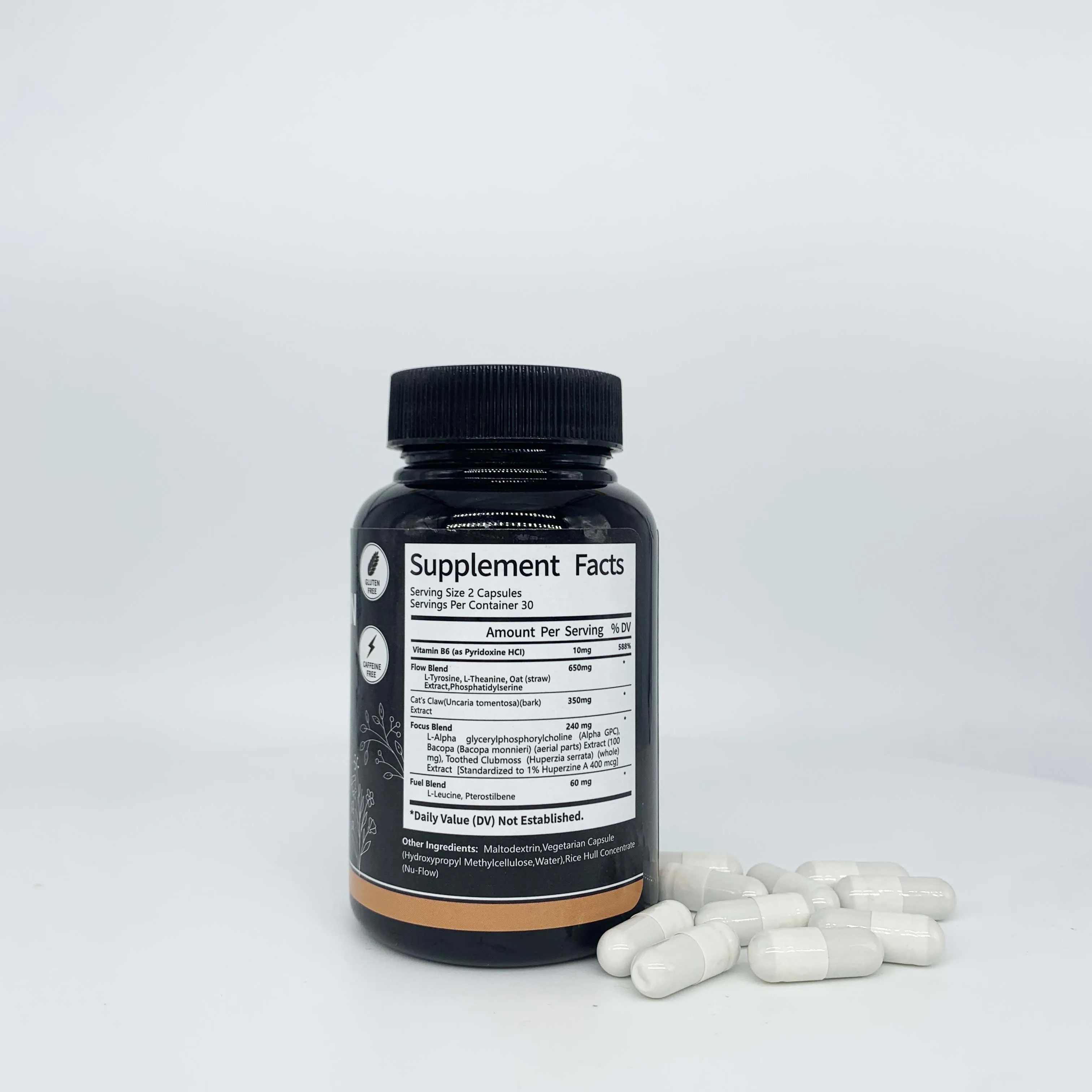 Oem Food Supplements Alpha Brain Supplement Help Support Brain Memory Focus Herbal Supplement Alpha Brain Capsules Pills