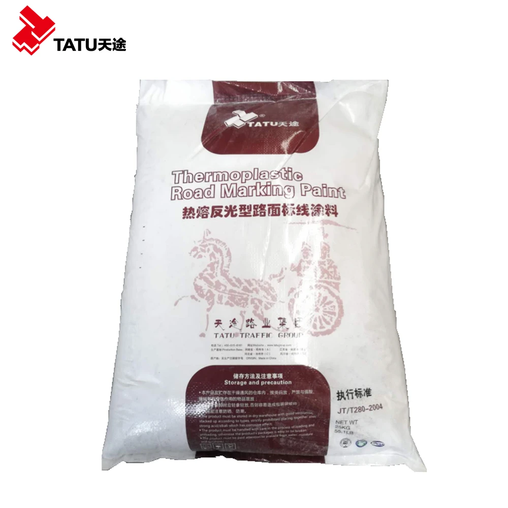 TATU Brand Chinese standard thermoplastic road marking material road marking powder paint