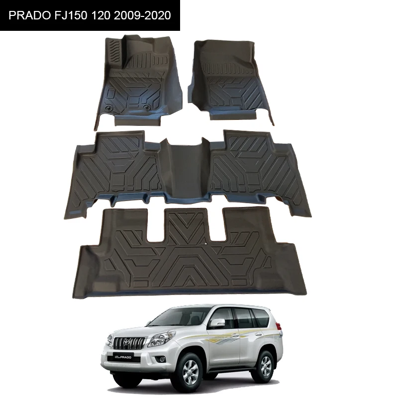Factory Direct Supply Luxury Waterproof Tpe Car Floor Mats Sheet for Prado FJ 150 120 2009-2020