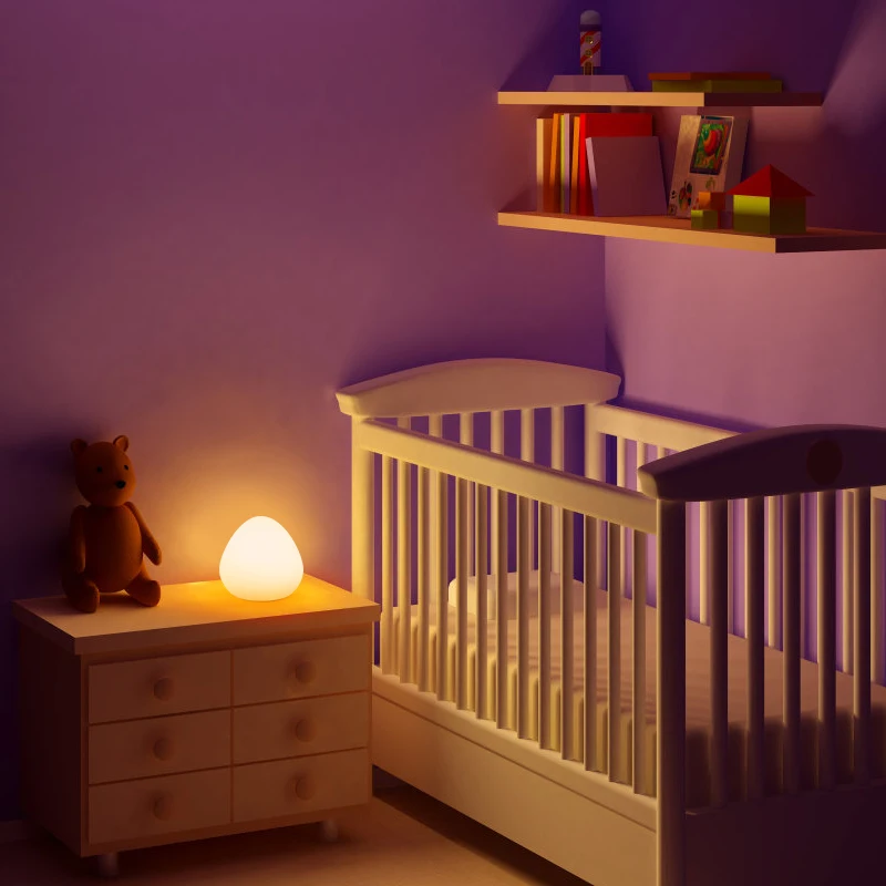 Restaurant Dining Led Mood Light Rechargeable Battery Decorative Nut Shade Cordless Table Desk Lamp