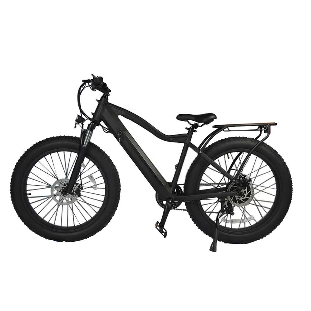 China Manufacturer Professional Black Luxury Brushless Motor 2 Wheel Electric Mountain Bicycle