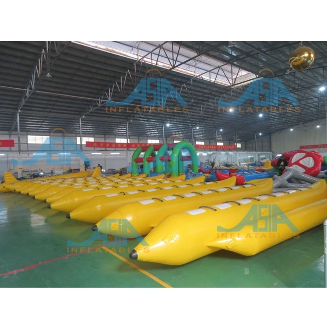 Factory Price Inflatable Water Games Fly Fish 5-person Towable Banana Boat