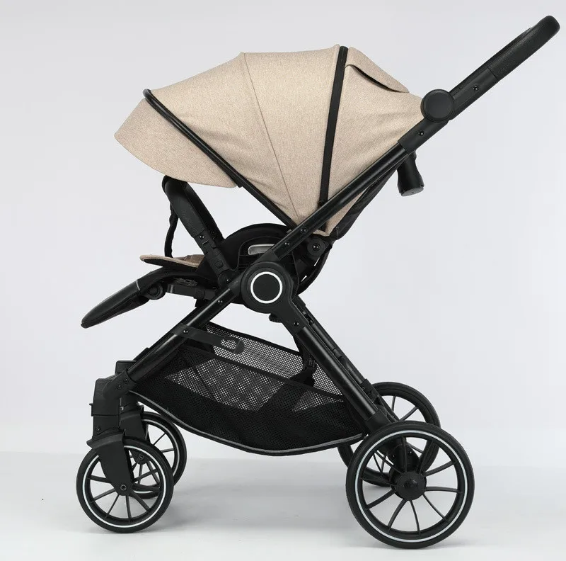 High view reversing cart for baby/Folding newborn umbrella car four-wheeled two-way baby cart/Sit-and-lie baby trolley fro sale