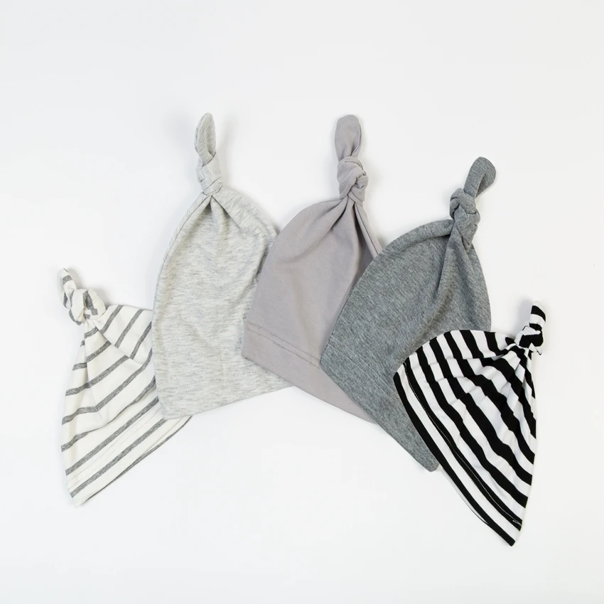 Grey Color Baby Beanie hat Colorful Baby Winter Hat, Baby Boy Hat