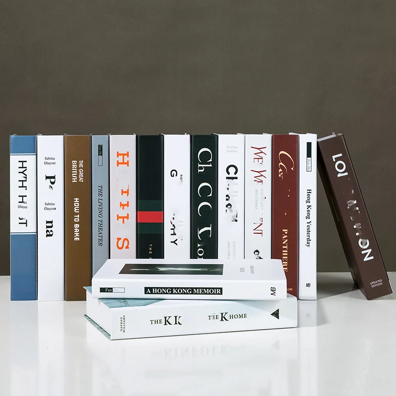 Современная имитация модной книги в твердом переплете для демонстрации мебели выставочный зал украшение